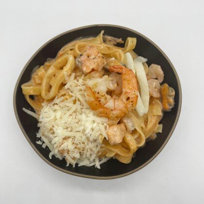 Фетучини с морепродуктами