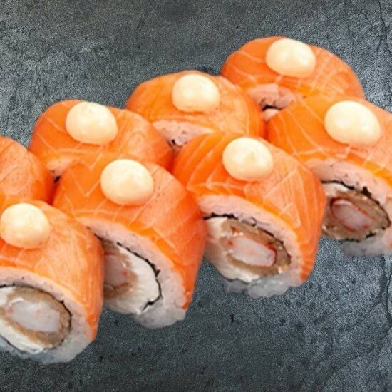 Ролл Филадельфия с Креветкой Фри