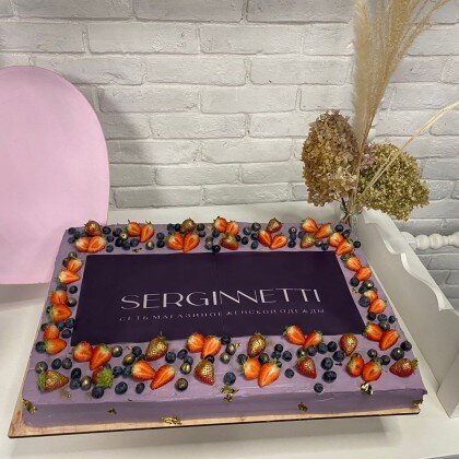 Торт корпоративный с логотипом №4