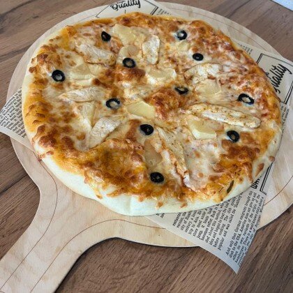 С курицей и ананасом