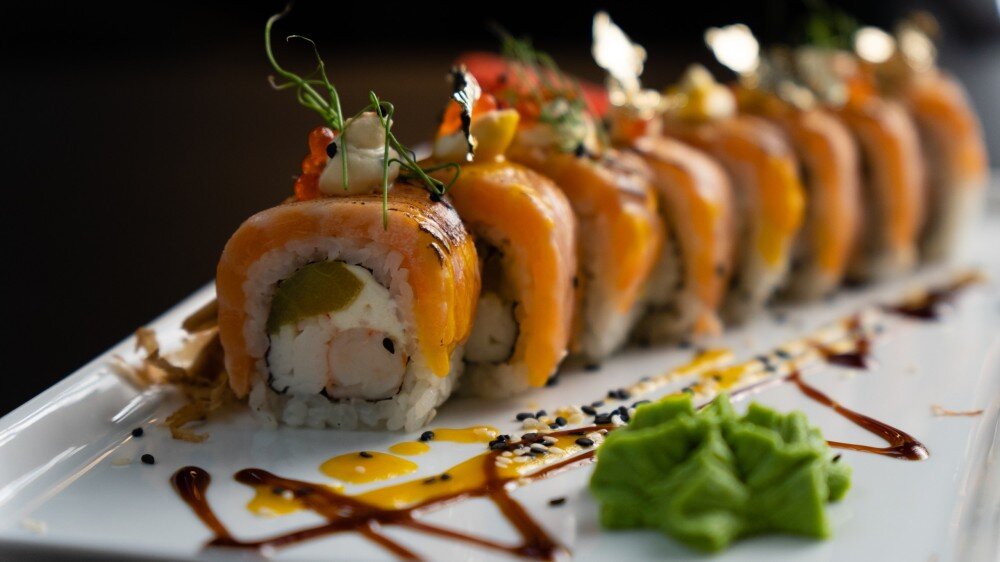 Авторский опаленный лосось