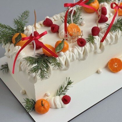 Торт новогодний прямоугольный