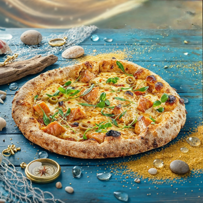 Пицца с семгой