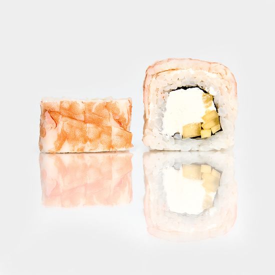 Ролл Филадельфия с креветкой и манго