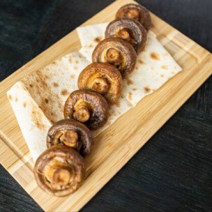 Шампиньоны на мангале