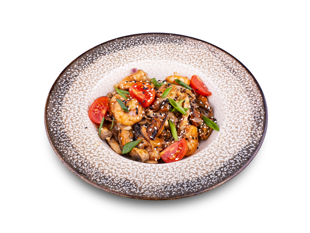 Вок с морепродуктами