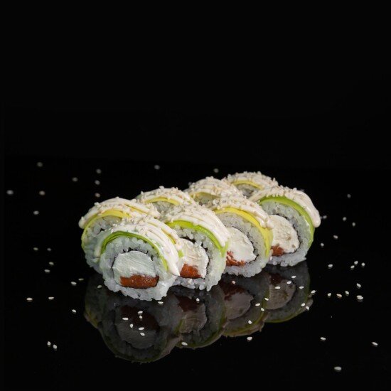 Аво с лососем