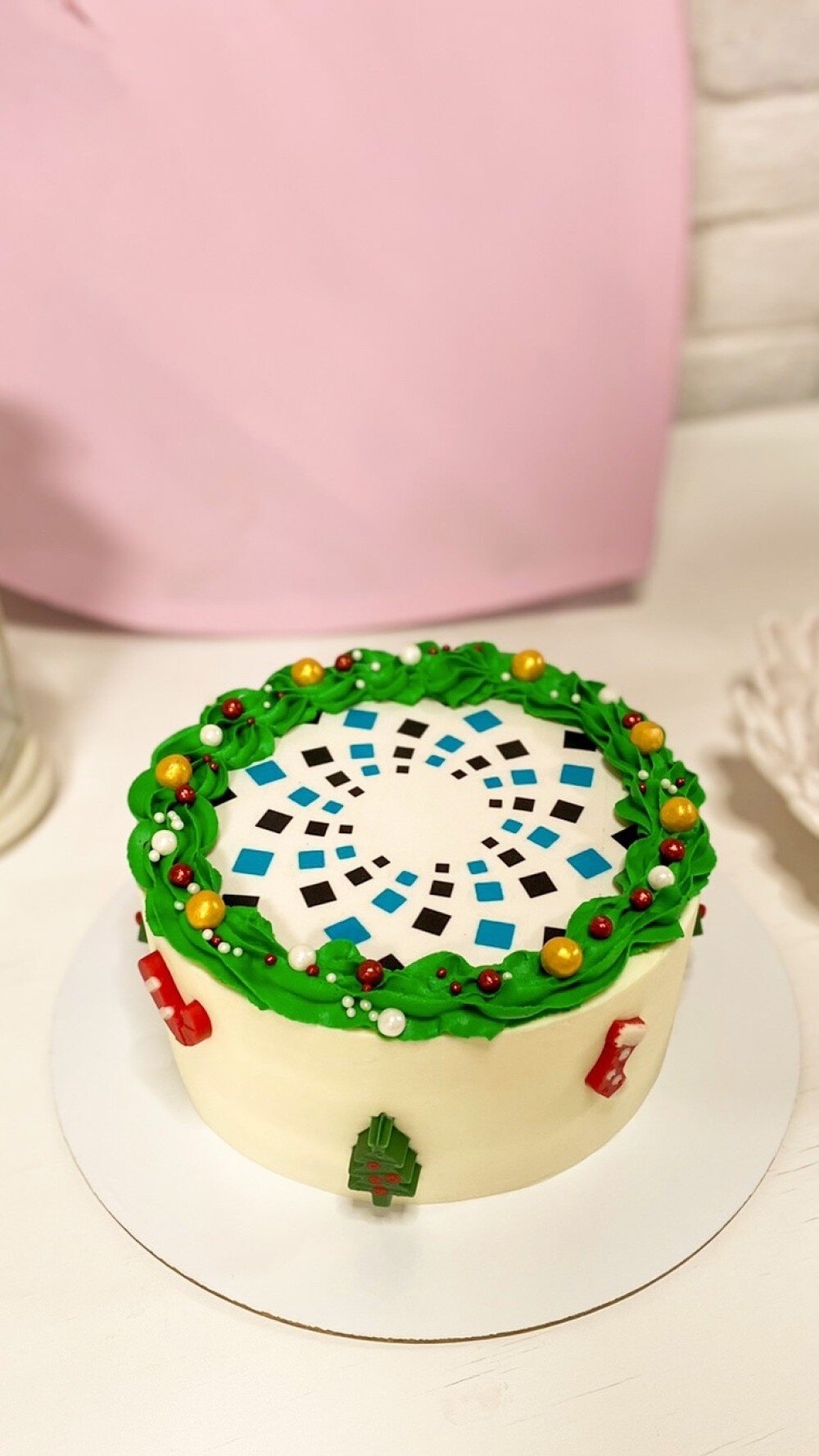 Торт корпоративный круглый