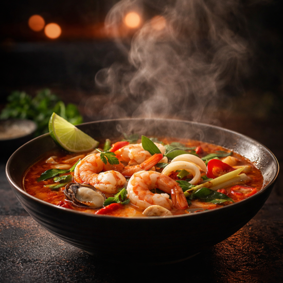 Том Ям с морепродуктами
