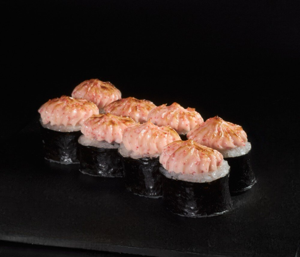 Запеченный ролл с хрустящей креветкой