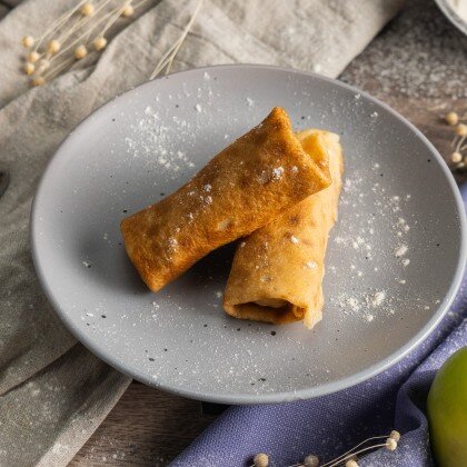 Блины с яблоком