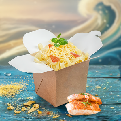 Паста с семгой