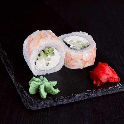 Ролл Филадельфия с креветкой ДеЛюкс