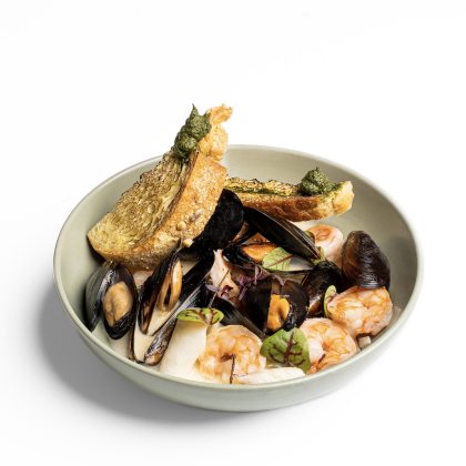 Соте из морепродуктов