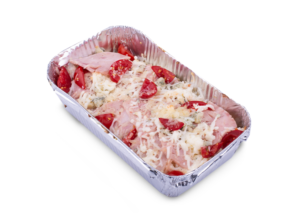 Паста "Ветчина и Дор Блю" из печи