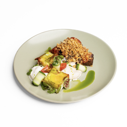 Говядина томеленная с картофельным гратеном