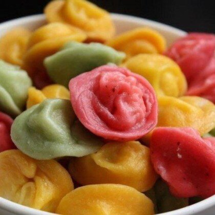 Мини-пельмешки, цветные