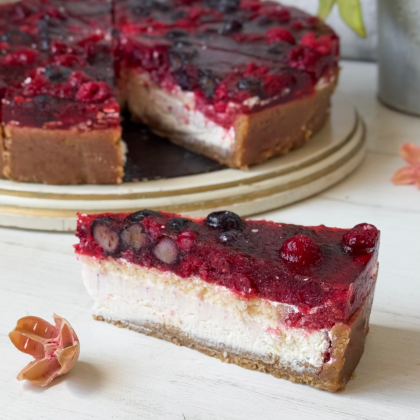 Чизкейк с лесными ягодами