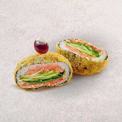 Суши бургер лосось