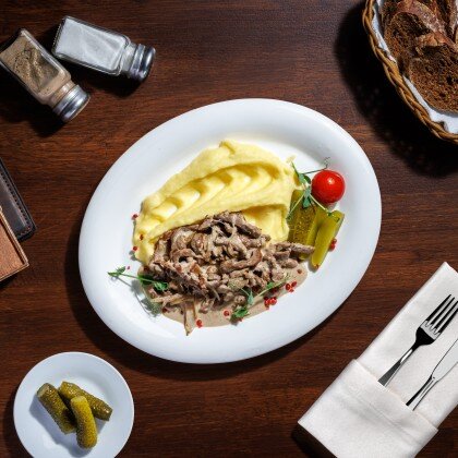 БЕФСТРОГАНОВ ИЗ ГОВЯДИНЫ