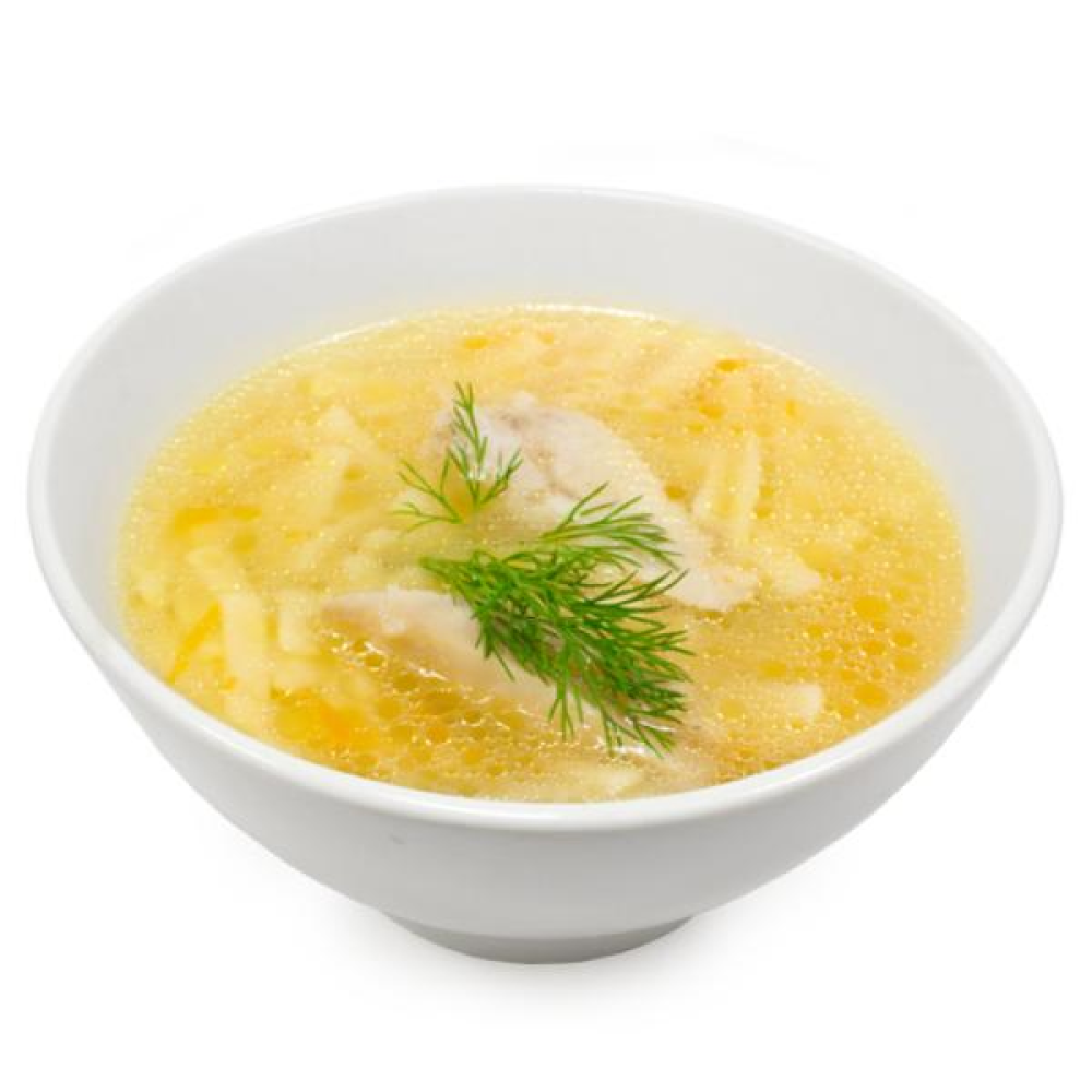 Суп куриный лапша с яйцом