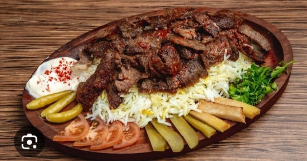 Донер с пловом говяжий