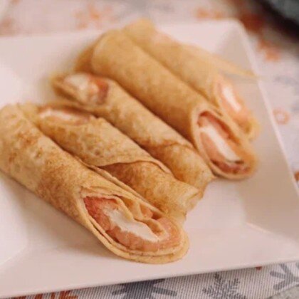 блины с сёмгой и сыром