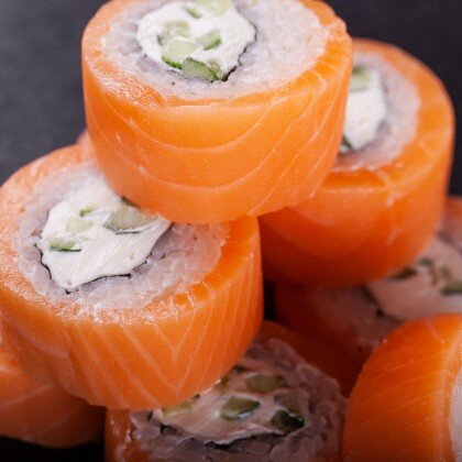 Филадельфия с варенной креветкой