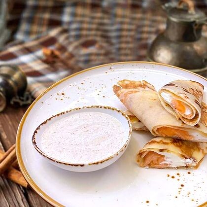 Блины с семгой