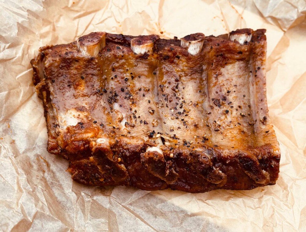 Свиные копченые ребра BBQ