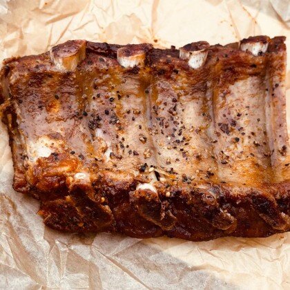 Свиные копченые ребра BBQ
