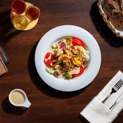 МЯСНОЙ САЛАТ С ГРИБАМИ