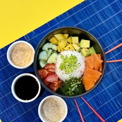 Поке с лососем