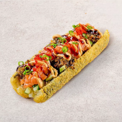 Ролл дог угорь лосось