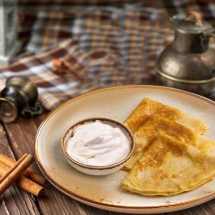 Блины со сметаной 3 шт