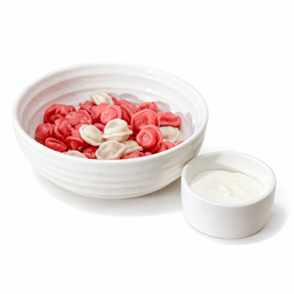 Мини-пельмешки со сметаной