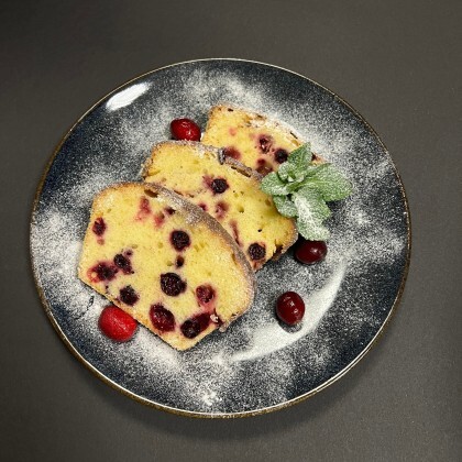 Кекс с брусникой домашний