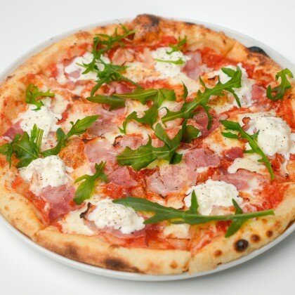 Пицца «Бекон & Страчателла»