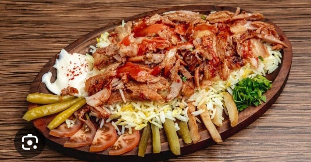 Донер с пловам куриный