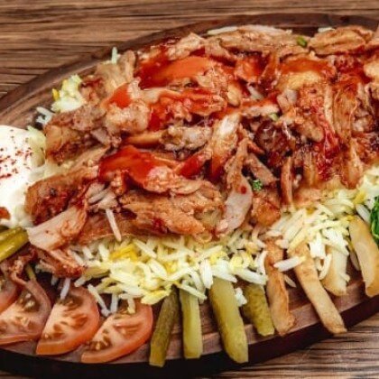 Донер с пловом куриный