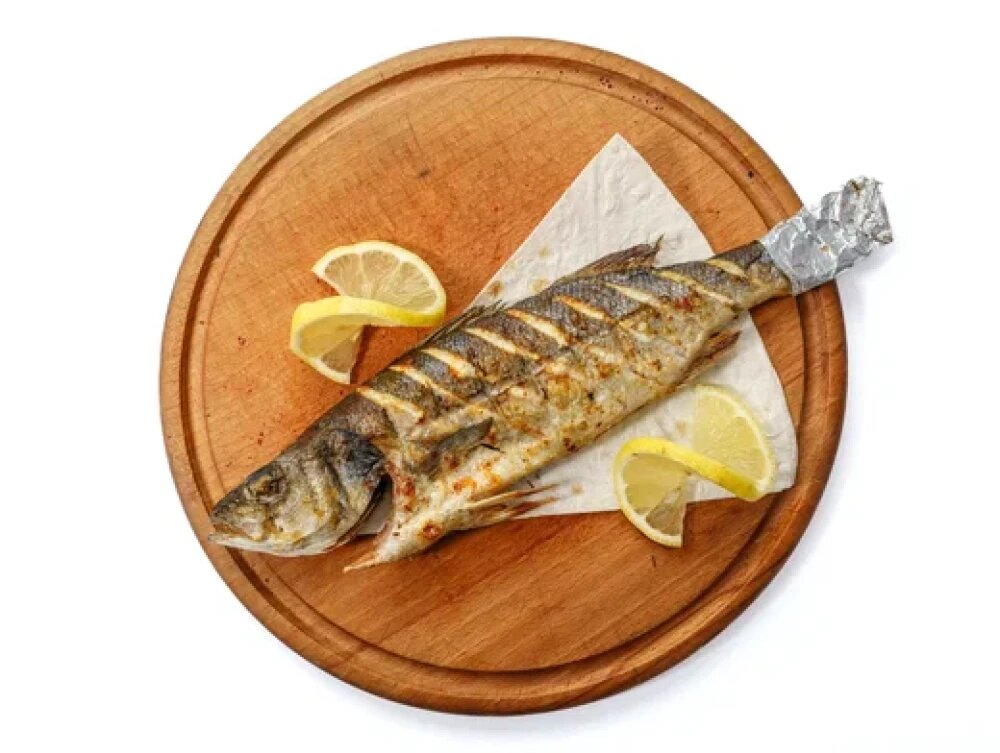 Сибас на углях